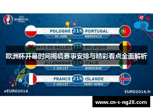 欧洲杯开幕时间揭晓赛事安排与精彩看点全面解析